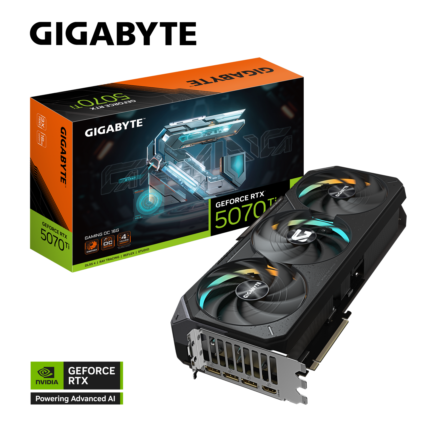 GIGABYTE Nvidia Geforce RTX 5070 Ti GAMING OC