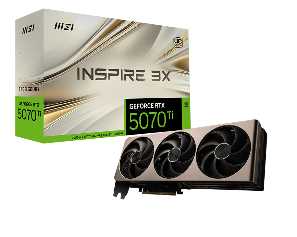 MSI Nvidia RTX 5070 Ti 16G INSPIRE 3X OC