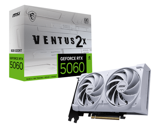 MSI Nvidia RTX 5060 8G VENTUS 2X OC WHITE