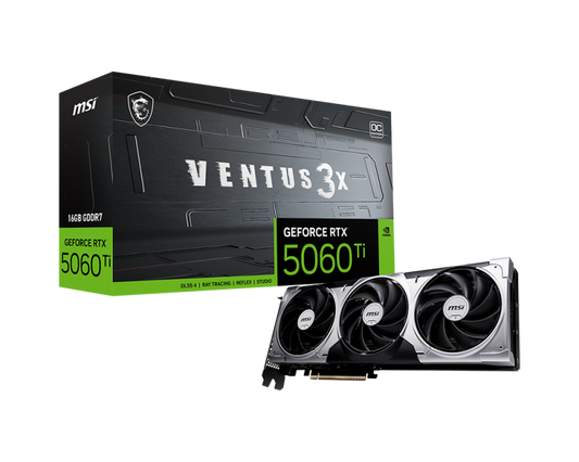 MSI Nvidia RTX 5060 TI 16G VENTUS 3X OC