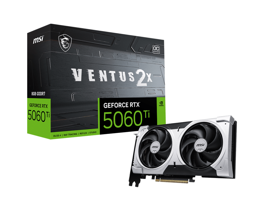 MSI Nvidia  RTX 5060 TI 8G VENTUS 2X OC PLUS