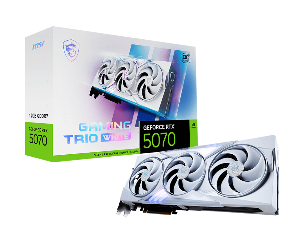 MSI Nvidia RTX 5070 12G GAMING TRIO OC WHITE