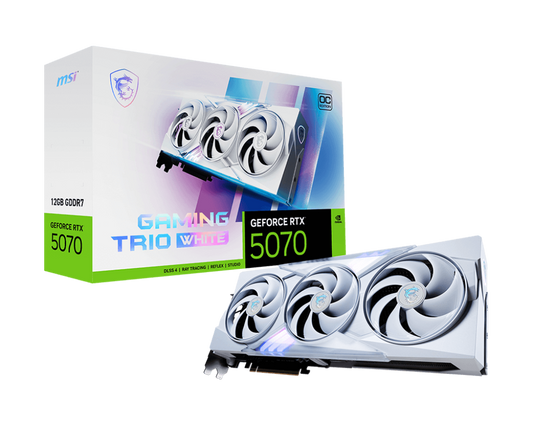 MSI Nvidia RTX 5070 12G GAMING TRIO OC WHITE