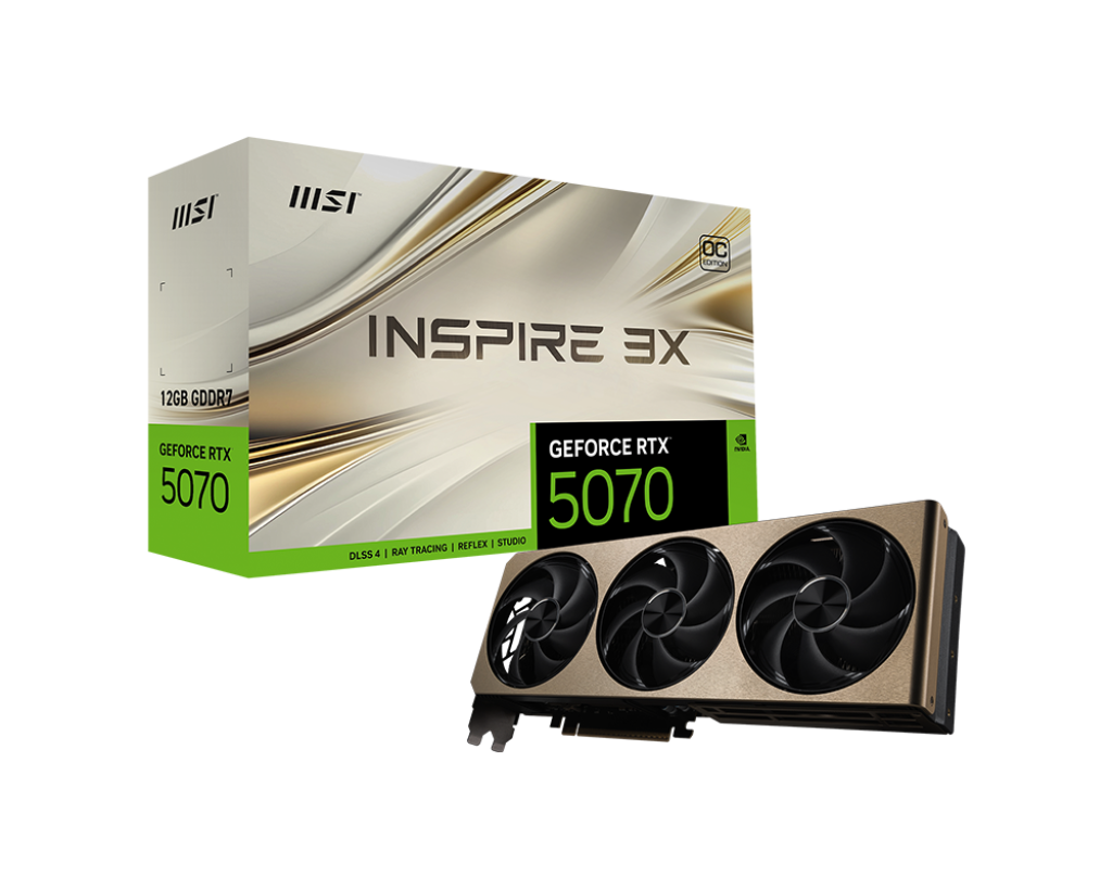 MSI Nvidia RTX 5070 12G INSPIRE 3X OC