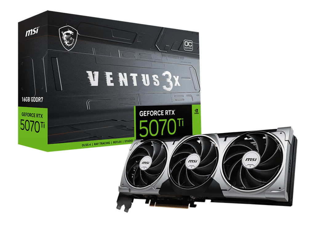MSI Nvidia RTX 5070 Ti 16G VENTUS 3X OC
