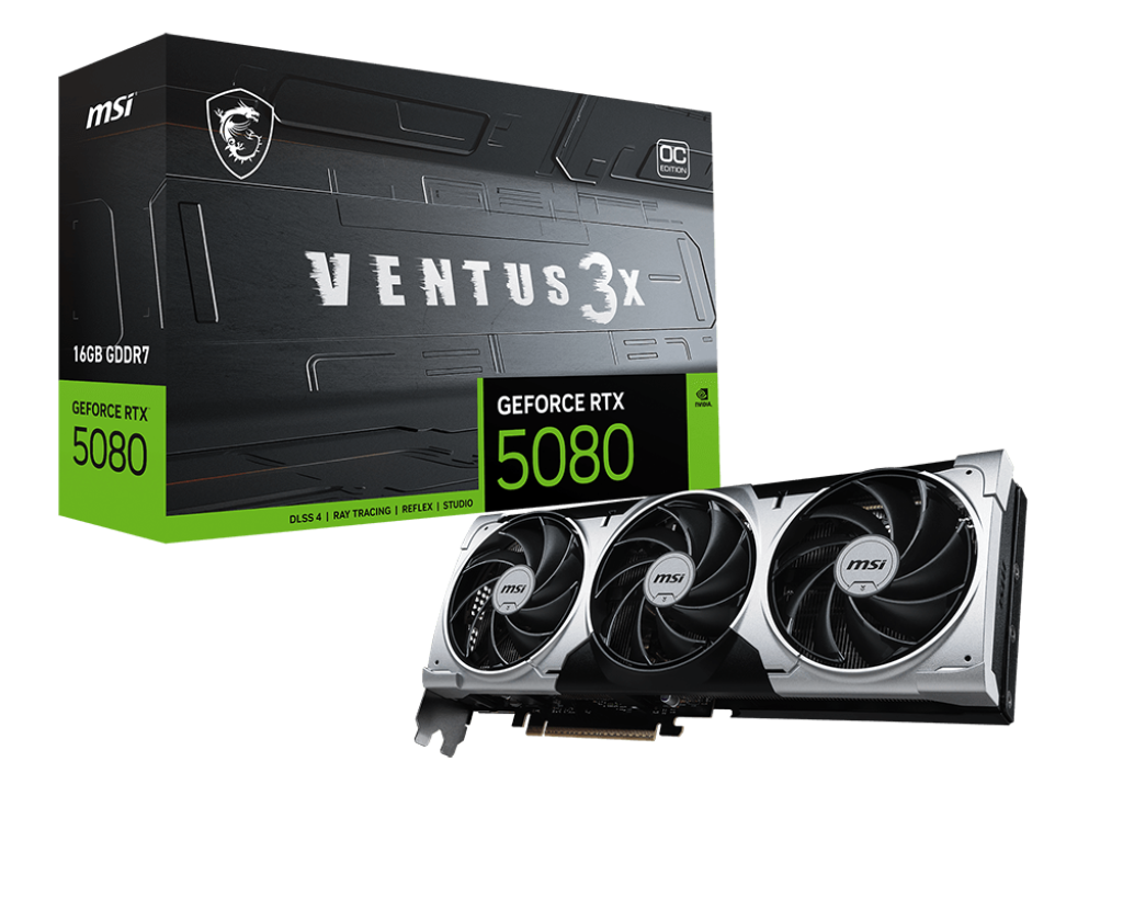 MSI Nvidia RTX 5080 16G VENTUS 3X OC PLUS
