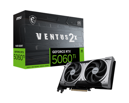 MSI Nvidia RTX 5060 TI 16G VENTUS 2X OC PLUS