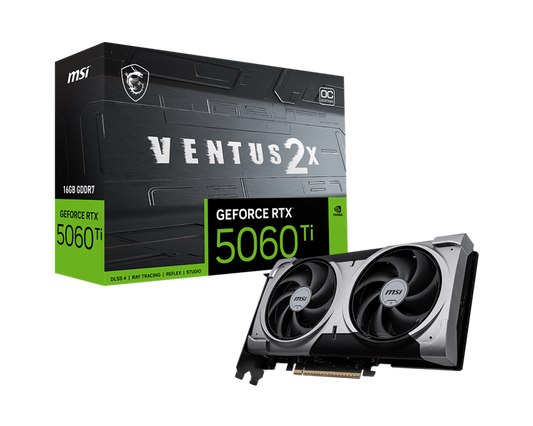 MSI Nvidia RTX 5060 TI 16G VENTUS 2X OC PLUS