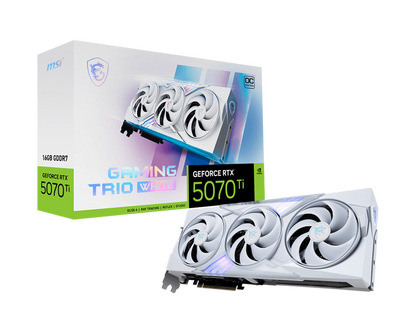 MSI Nvidia RTX 5070 Ti 16G GAMING TRIO OC WHITE