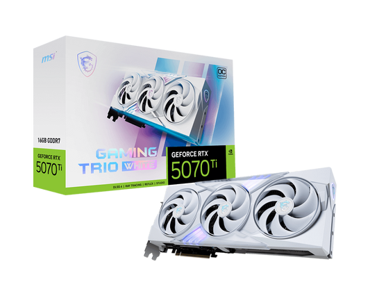 MSI Nvidia RTX 5070 Ti 16G GAMING TRIO OC WHITE