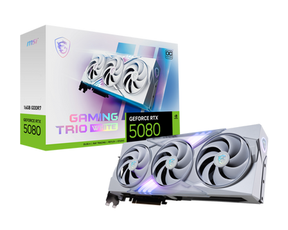 MSI Nvidia RTX 5080 16G GAMING TRIO OC WHITE